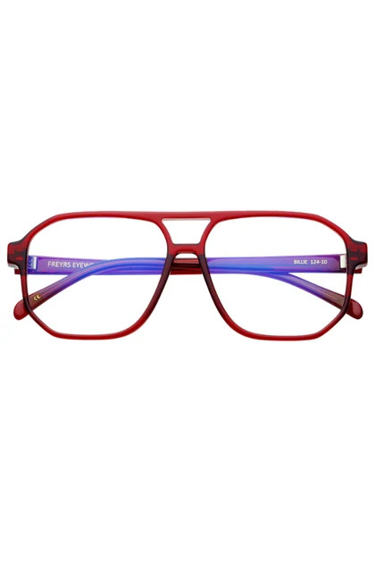 Freyrs Billie Red Blue Light Reading Glasses | The Willow Tree