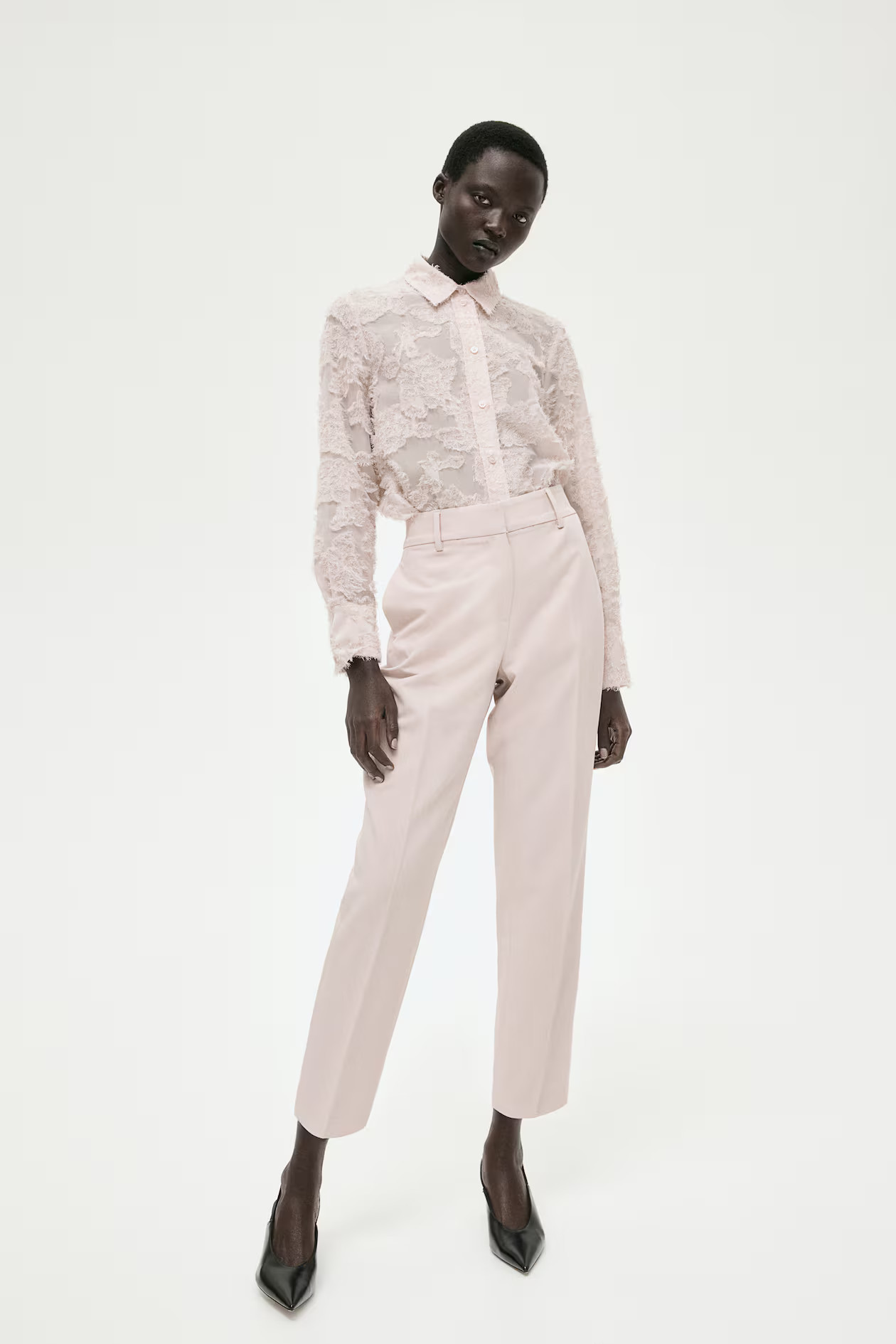 Bluse aus Strukturstoff - Hellrosa - Ladies | H&M AT | H&M (DE, AT, CH, NL, FI)