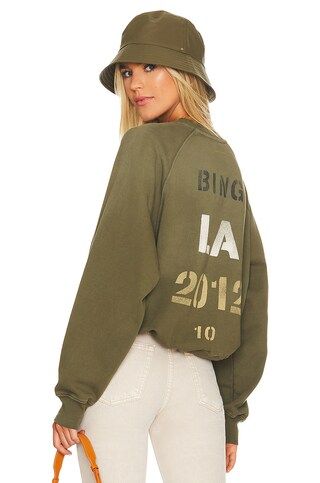 ANINE BING Archer Sweatshirt in Vintage Green from Revolve.com | Revolve Clothing (Global)