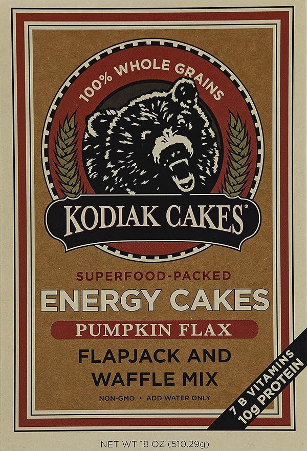 Kodiak Cakes Pumpkin Flax Energy Cakes superfood Protein Packed All Natural, Non GMO Protein Panc... | Amazon (US)
