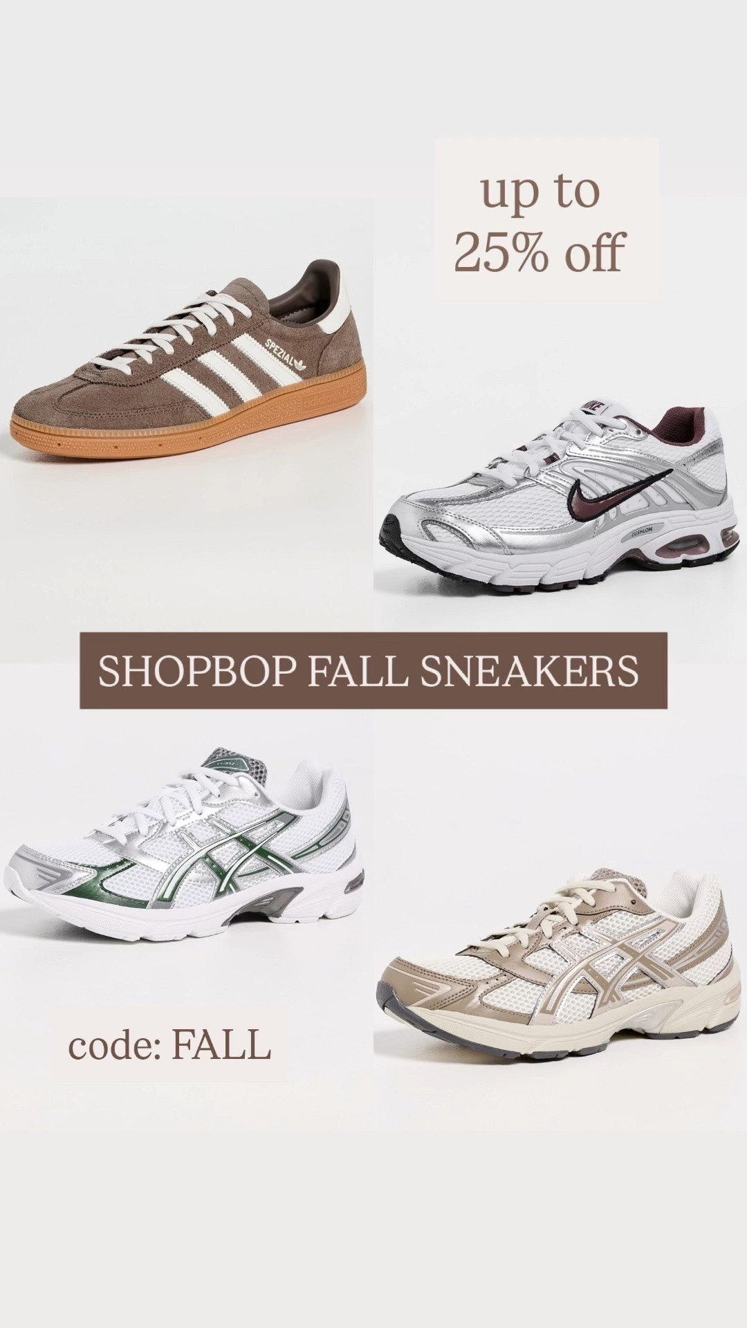 Shopbop fall sneakers on sale with code FALL 👟

#LTKSaleAlert