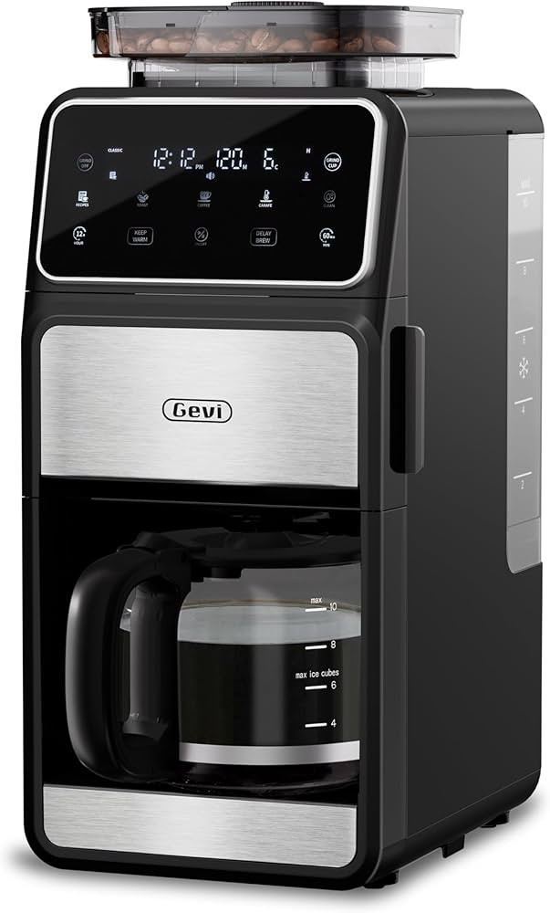 Gevi 10 Cup Drip Coffee Maker with Built-in Grinder, Grind ＆ Brew Burr Combo Coffee Machine wit... | Amazon (US)
