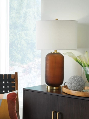 Farberman Table Lamp, Amber | Ashley Homestore
