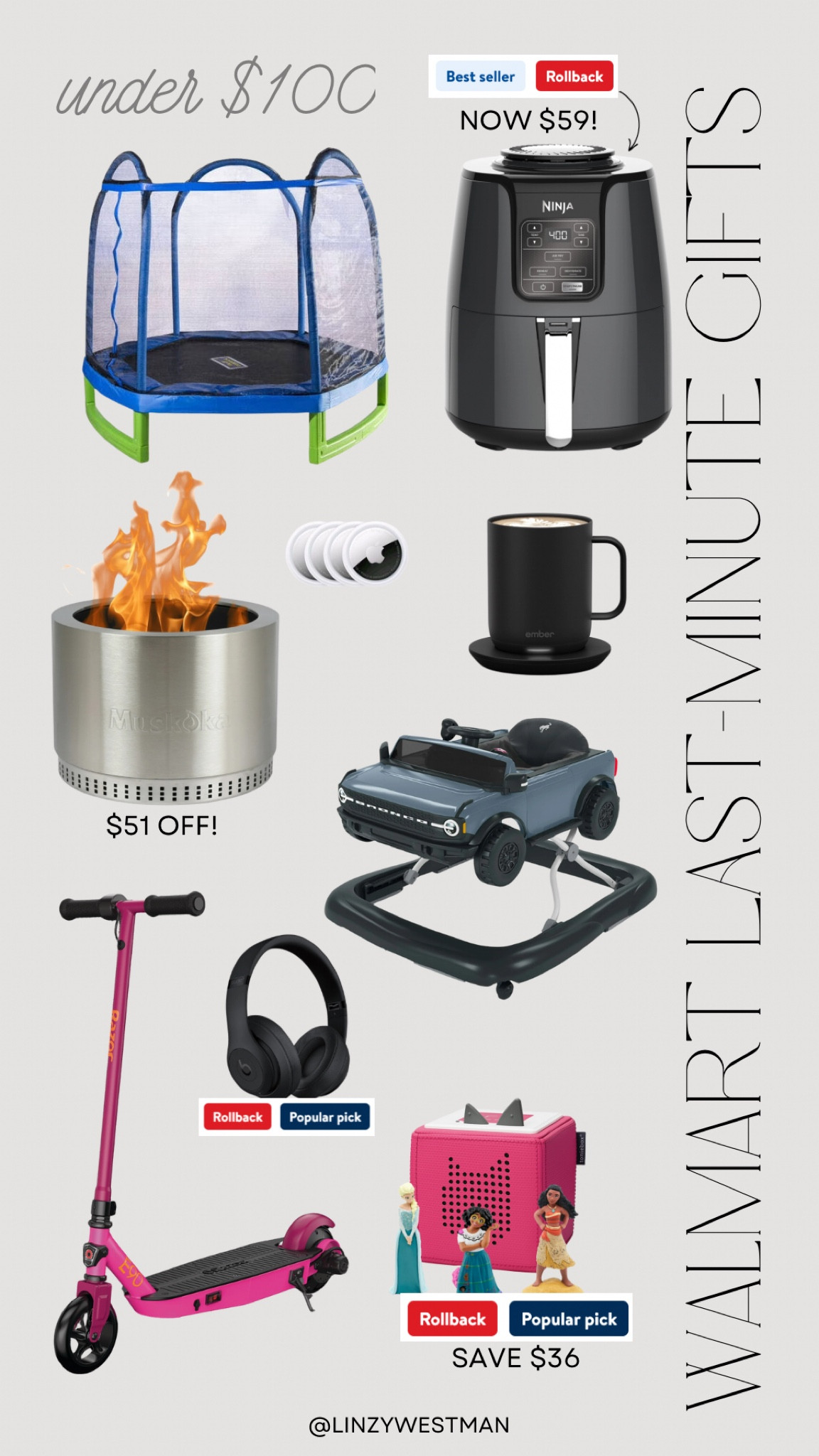 WALMART GIFT GUIDE | Under $100 — best finds on their site and will arrive by the holidays! 🎄✨

#LTKFindsUnder100 #LTKGiftGuide #LTKHoliday