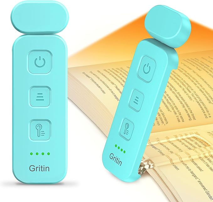 Gritin Reading Light, Rechargeable Book Light for Reading in Bed - Eye Caring 3 Color Temperature... | Amazon (US)