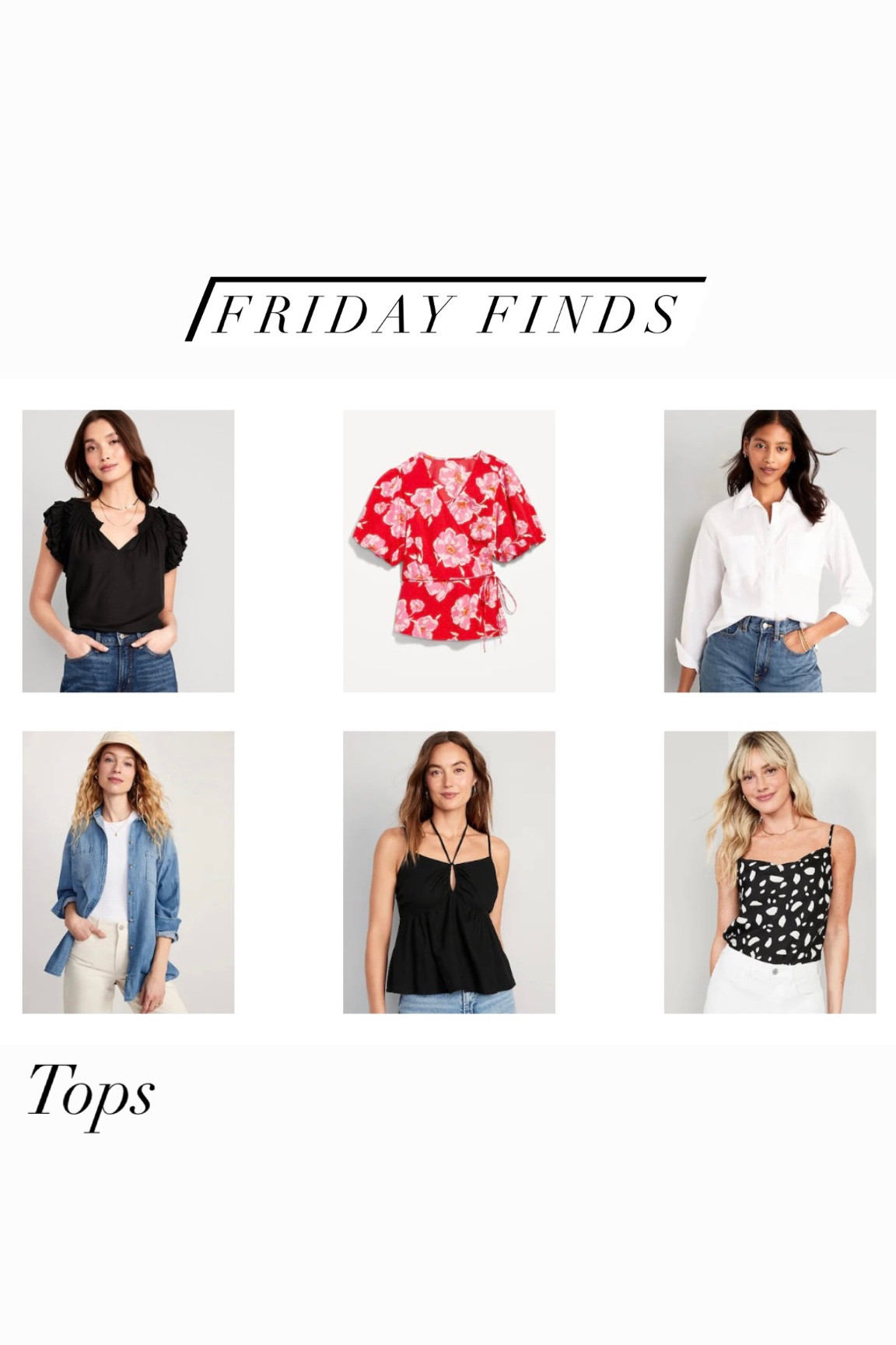 Friday Finds : TOPS!! 

#LTKFind #LTKSeasonal #LTKstyletip