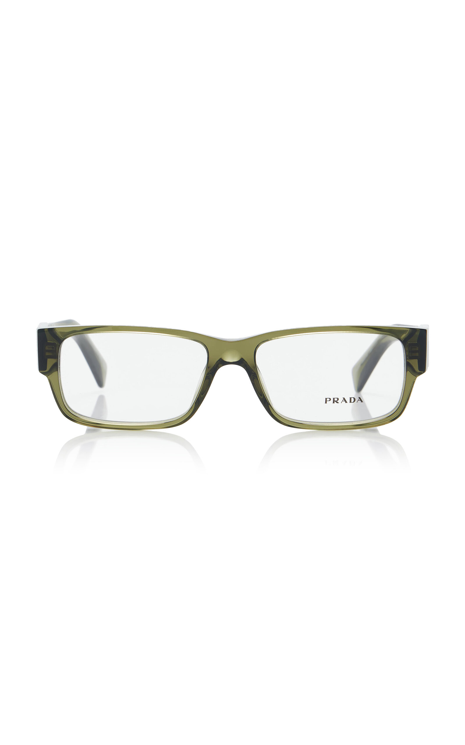 Prada Square-Frame Acetate Glasses - Moda Operandi | Moda Operandi (Global)