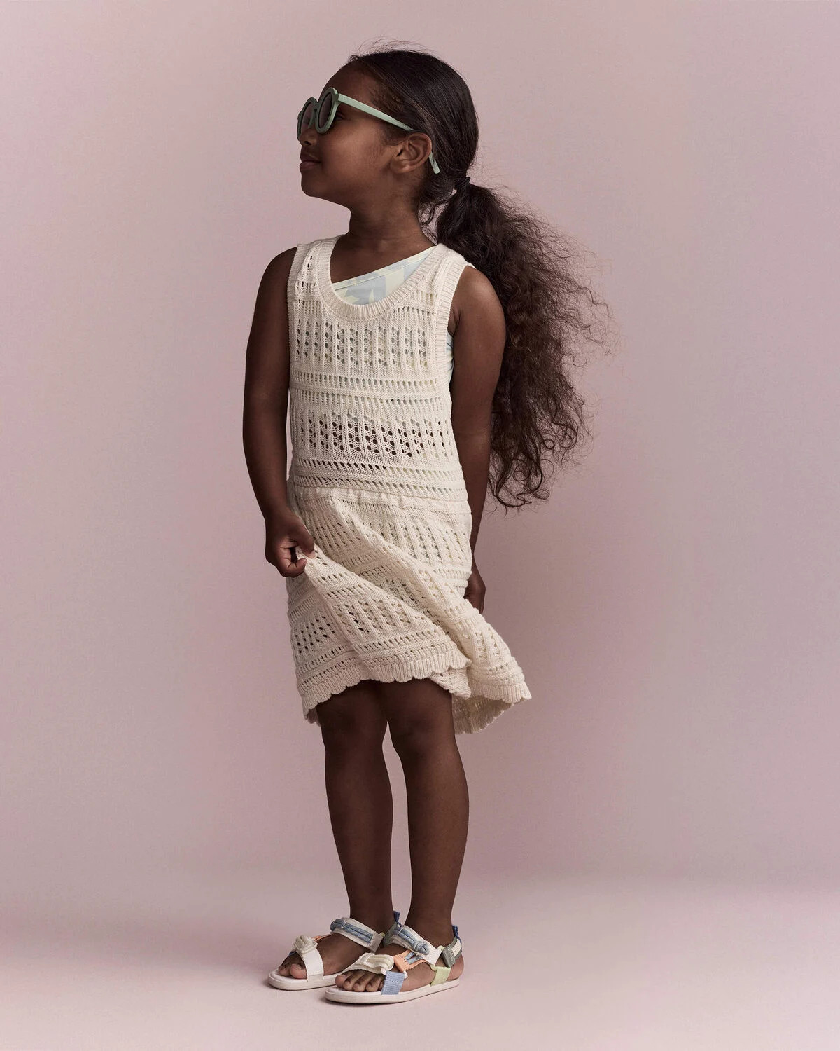 Toddler Girl Crochet Cover Up - Cream - Otter Avenue | Carter's | Carter's Inc