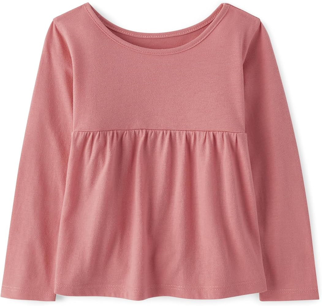 The Children's Place Baby Girls' and Toddler Long Sleeve Fashion Shirt | Amazon (US)