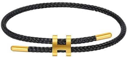 AIMADE Bracelets for Women Adjustable Charm Bracelet, 18k Gold-plated Buckle Design Titanium Stee... | Amazon (US)