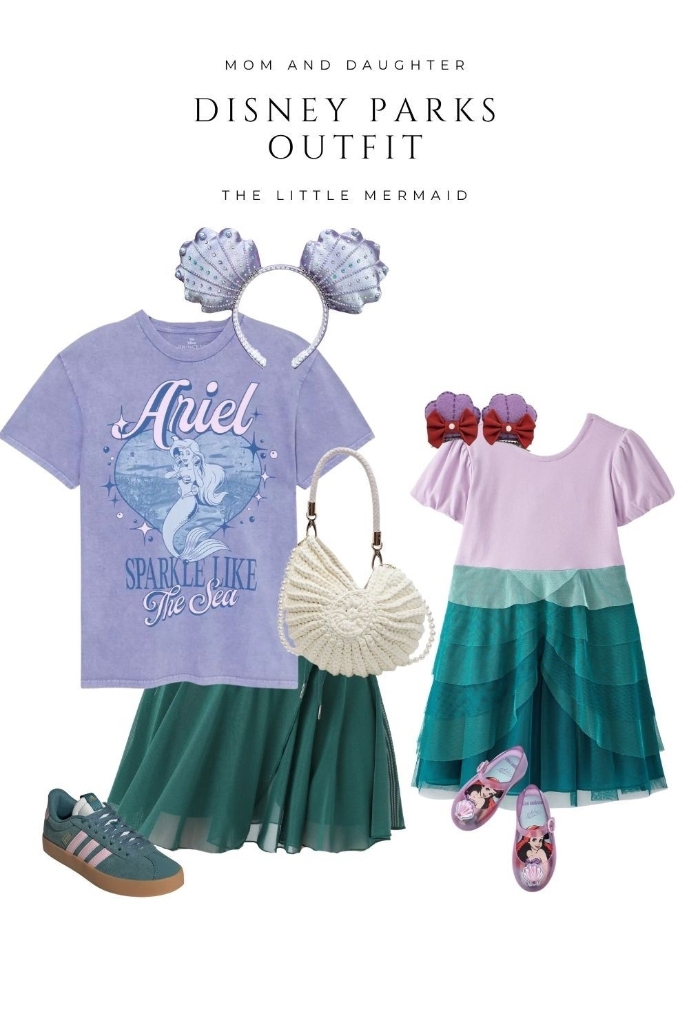 Mom and Daughter Little Mermaid Disney Parks Outfits

Make park days extra magical with matching Ariel-inspired looks. This mom and daughter Disney outfit set features mermaid-themed details, sea-green skirts, and soft lavender tops. Perfect for your next Disney trip or Little Mermaid day.

#LTKFamily #LTKSeasonal #LTKTravel
