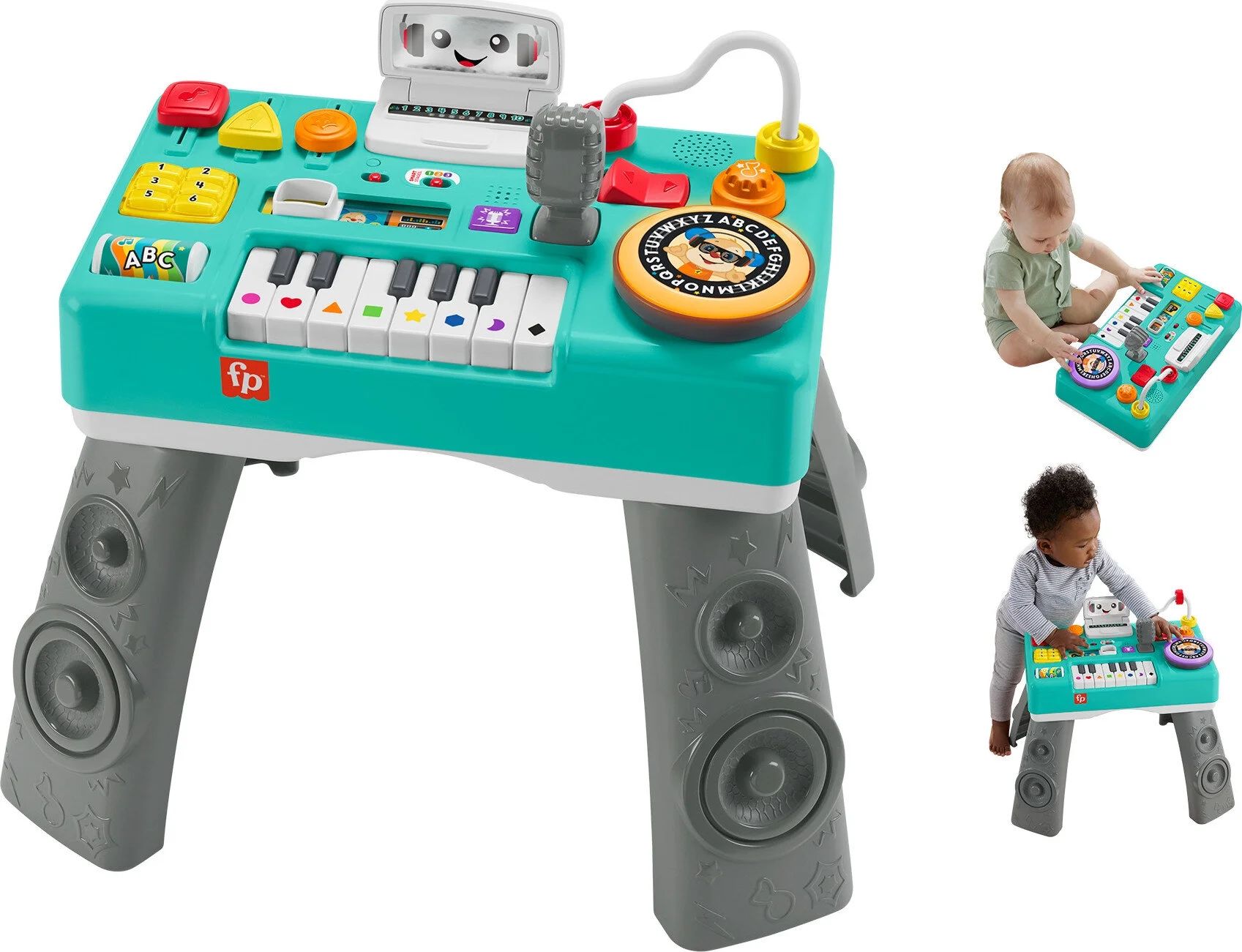 Fisher-Price Laugh & Learn Mix & Learn DJ Table, Musical Learning Toy for Baby & Toddler | Walmart (US)