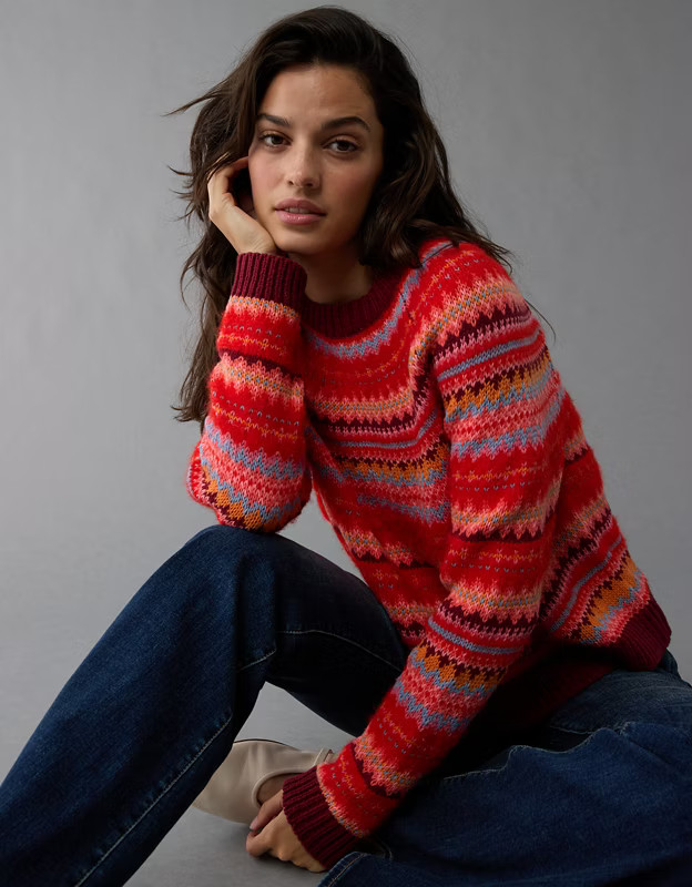 AE Festive Feels Sweater | American Eagle Outfitters (US & CA)