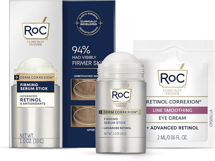 RoC Derm Correxion Retinol Firming Serum Stick with Antioxidants to Visibly Tighten and Firm Wrin... | Amazon (US)