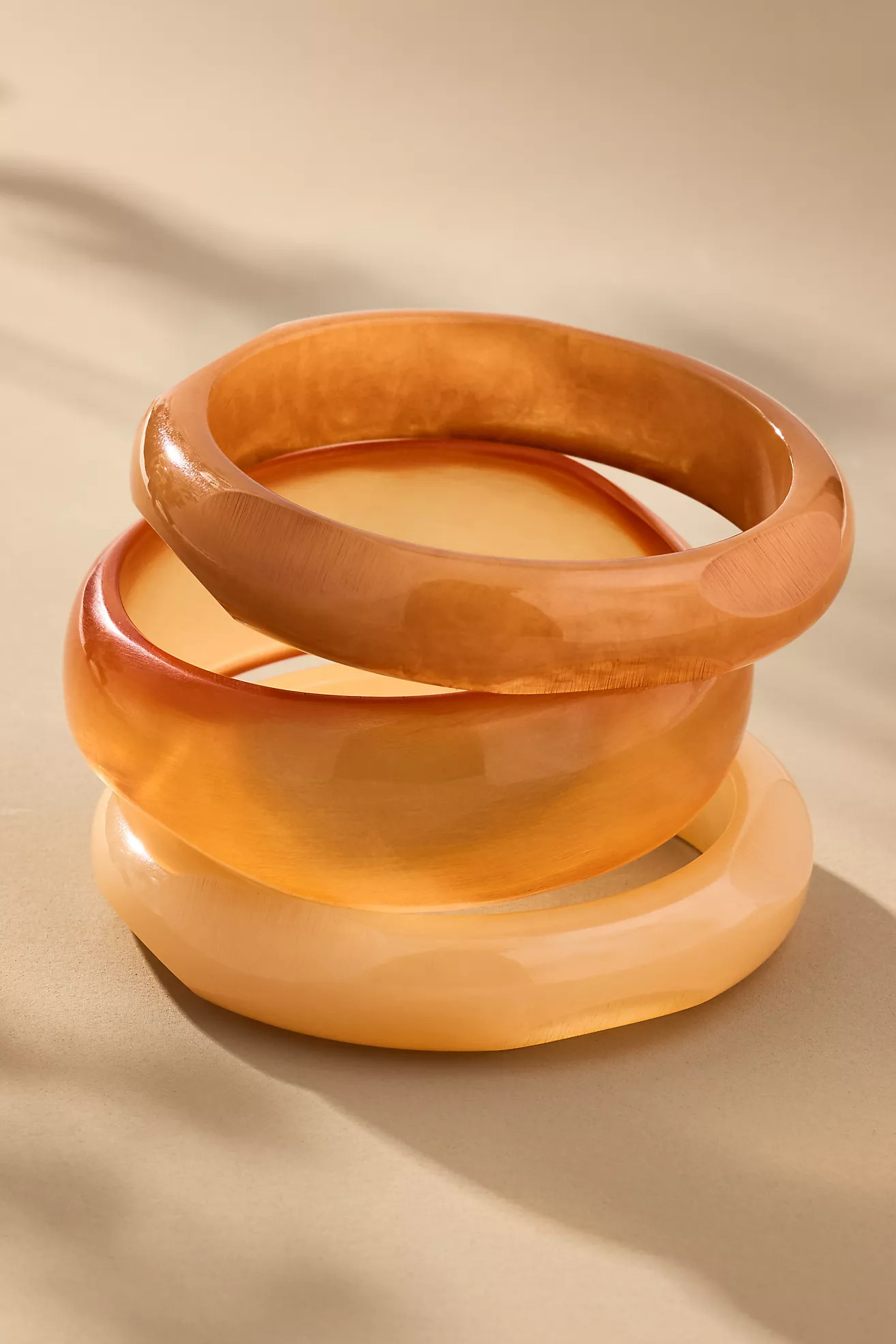 Round Bangle Bracelets, Set of 3 | Anthropologie (US)