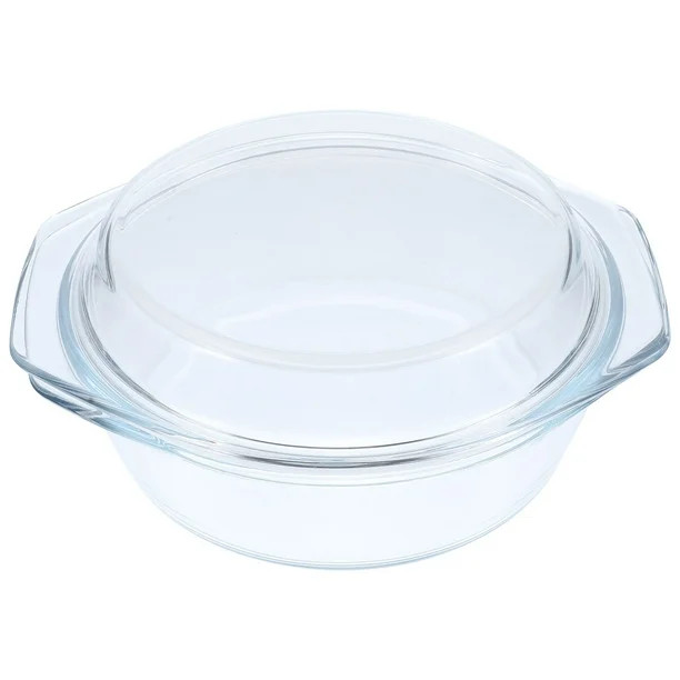 BESTONZON Glass Casserole with Lid Covered Glass Casserole Dish with Handles Microwave Safe Glass... | Walmart (US)