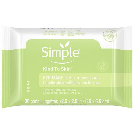 Simple Eye Makeup Remover Pads - 30 ea | Walgreens