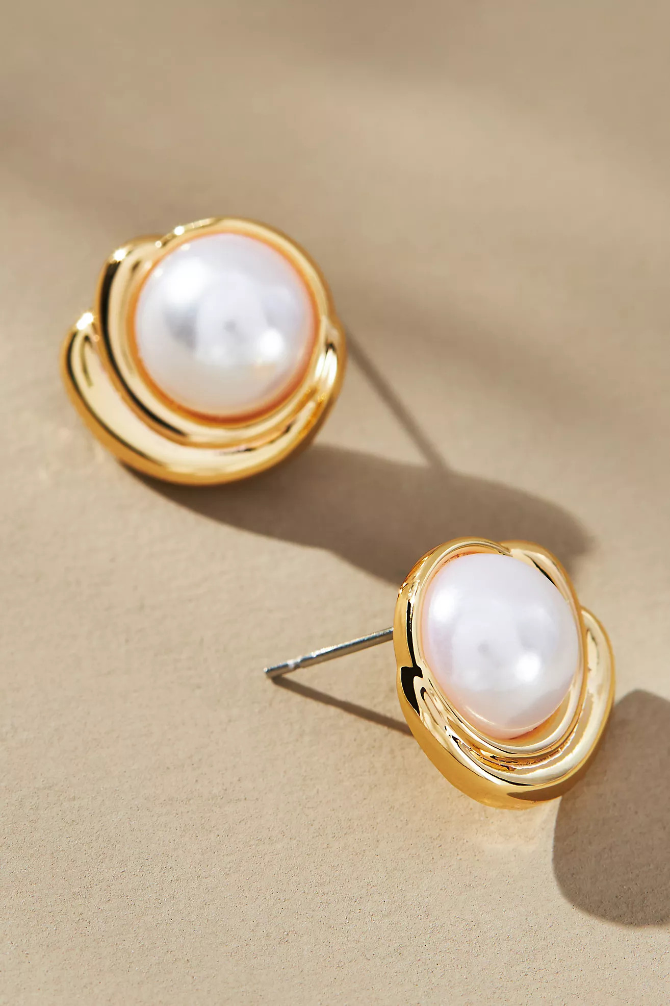 Bel Air Pearl Post Earrings | Anthropologie (US)