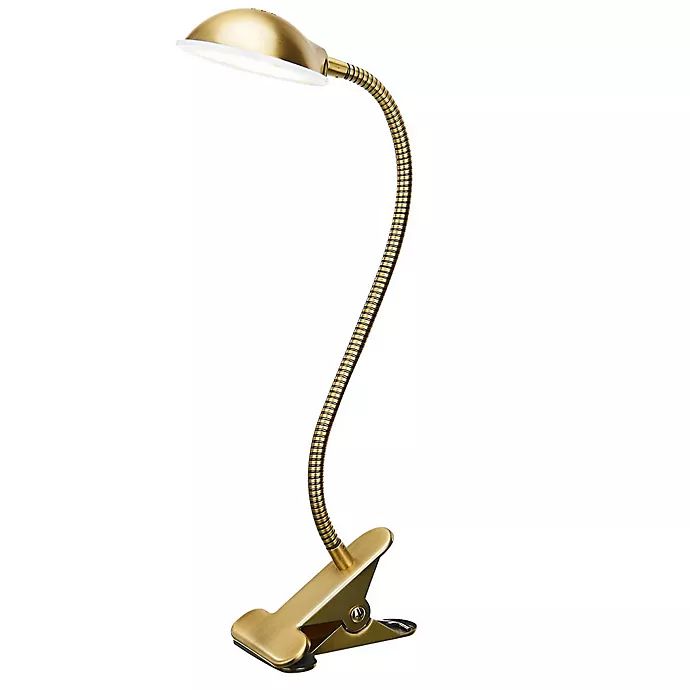 Studio 3B LED Clip Lamps in Antique Brass | Bed Bath & Beyond