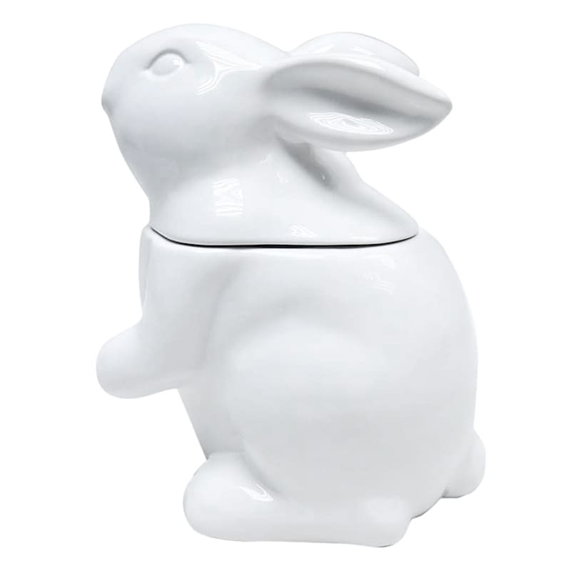 Providence White Ceramic Easter Bunny Cookie Jar | At Home