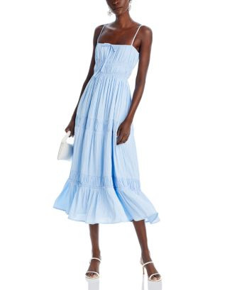 AQUA Tiered Sleeveless Midi Dress - Exclusive  | Bloomingdale's Women | Bloomingdale's (US)