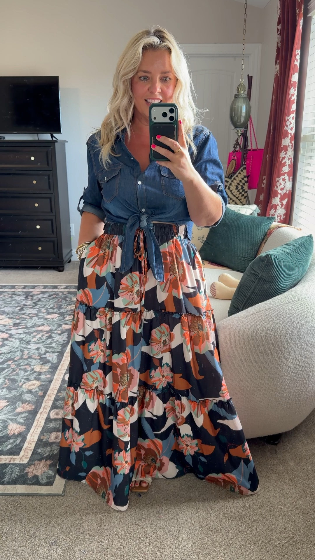 Such a cute Fall maxi skirt outfit all from Amazon!  

 #LTKSaleAlert #LTKMidsize #LTKPetite