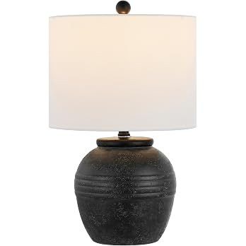 SAFAVIEH Lighting Collection Naturi Black 20-inch Table Lamp (LED Bulb Included) | Amazon (US)