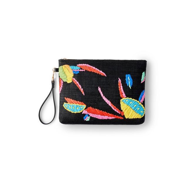 Abstract Lemon Print Embroidered Clutch - Tabitha Brown for Target | Target