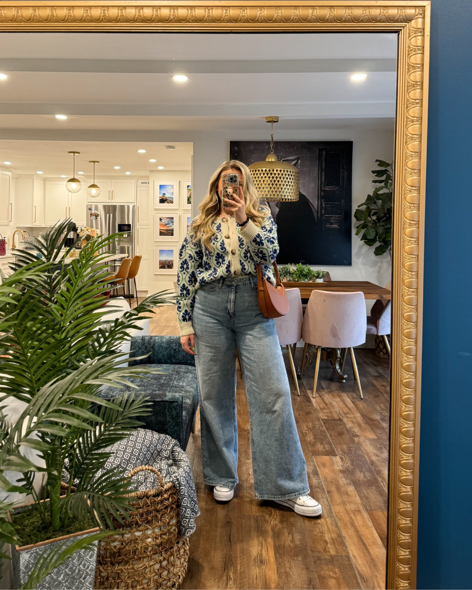 New Anthropologie cardigan, wearing a medium. 

#LTKSeasonal #LTKMidsize #LTKGiftGuide