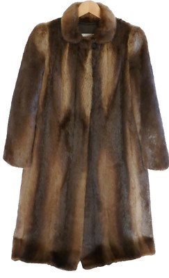 Bricker Tunis Brown Full Length Winter Otter Fur Coat | eBay | eBay US