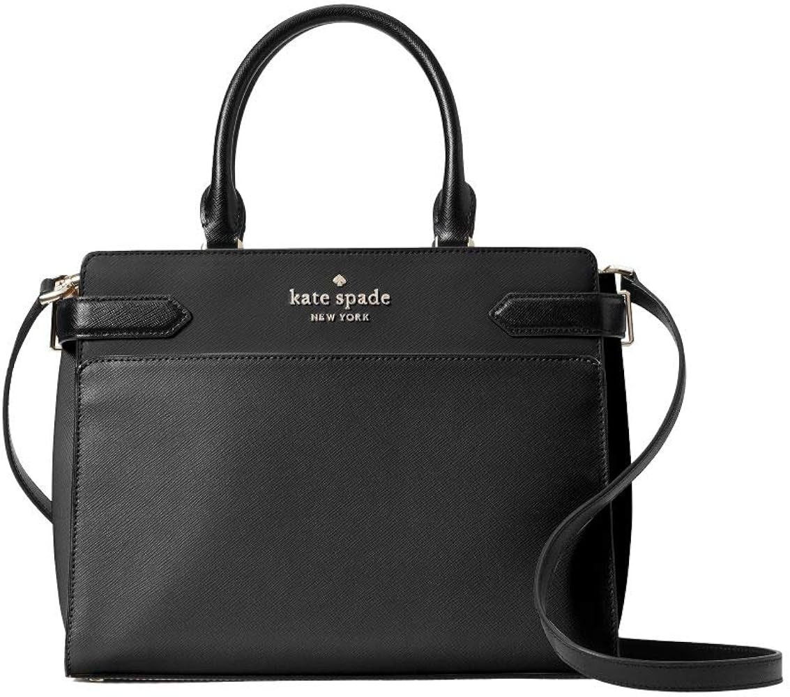 Kate Spade New York Staci Medium Saffiano Leather Satchel Purse | Amazon (US)