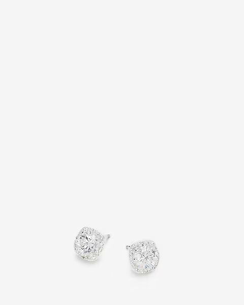 Rhinestone Square Stud Earrings | Express