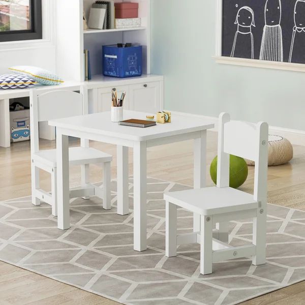 Hallmar Kids Square Play Table and Chair Set | Wayfair North America