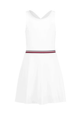 Tommy Hilfiger Girls 7-16 Game Day Sleeveles Dress, White, 12 - 14 | Belk