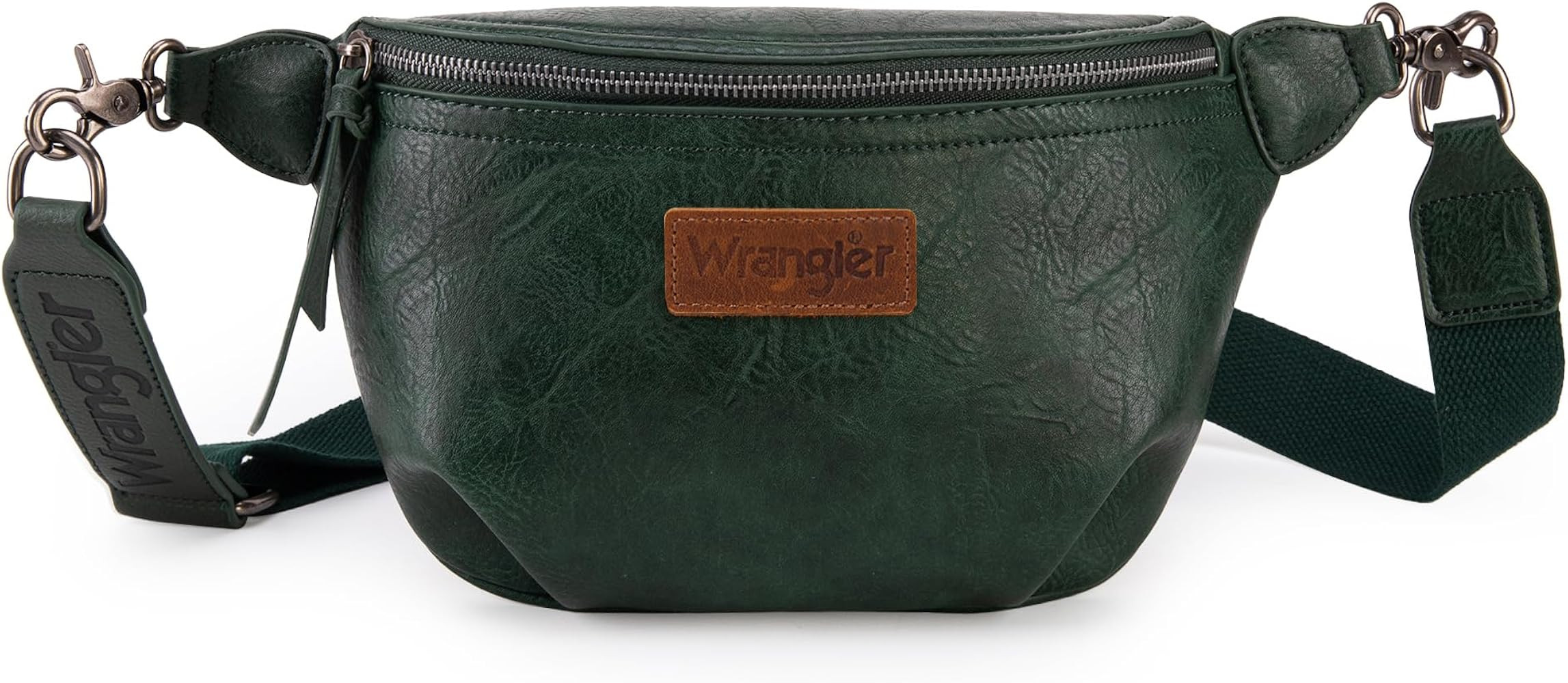 Wrangler Large Fanny Packs for Women Waist Bag Travel Belt Bags Crossbody Sling Purse Green | Amazon (US)