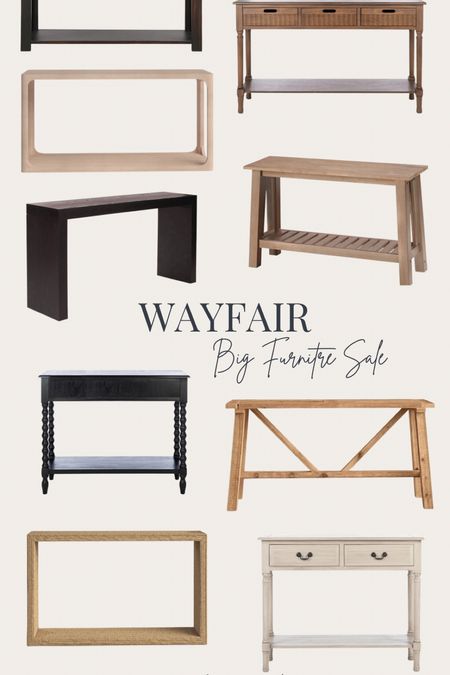 Wayfair furniture sale, console tables 

#LTKhome #LTKsalealert #LTKFind