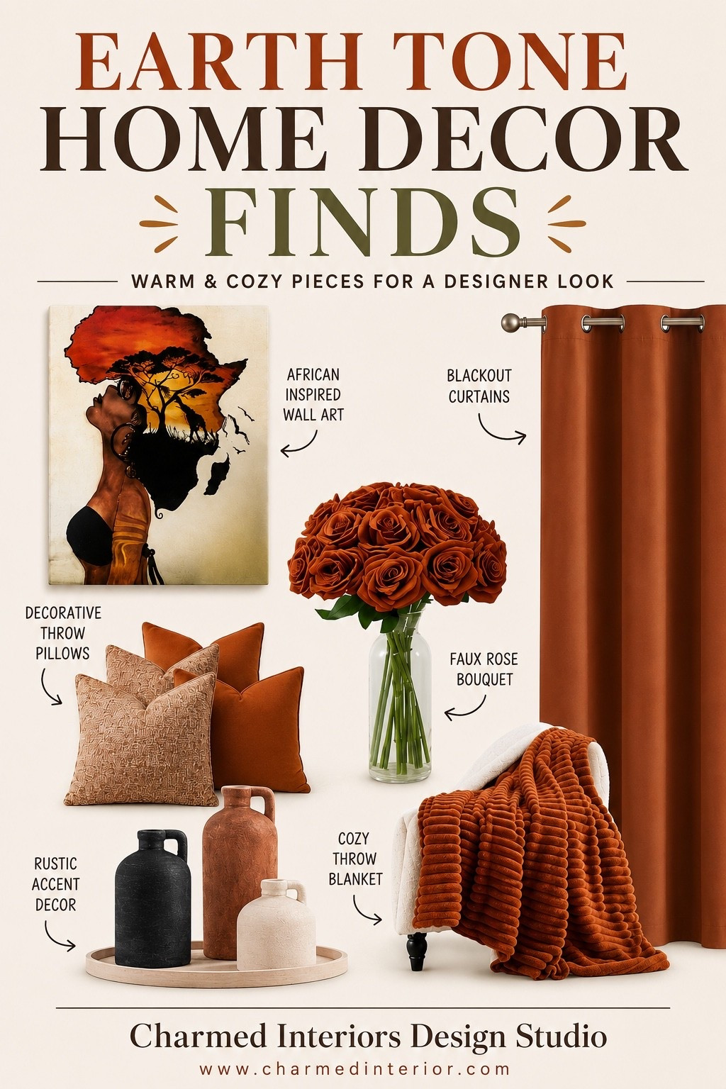 I’ll always have a soft spot for warm, earthy spaces like this. 🤎

There’s something about rich rust tones, cozy textures, and natural accents that makes a home feel welcoming the moment you walk through the door. The curtains add warmth, the artwork makes a statement, and those layered pillows and soft throw are the kind of details that make a room feel collected instead of decorated.

If my home needed a seasonal refresh, this is exactly the direction I’d go—comfortable, inviting, and full of personality without feeling overwhelming.

#StyledByCharmed #EarthToneHomeDecor

#LTKHome #LTKU #LTKdayinmylife