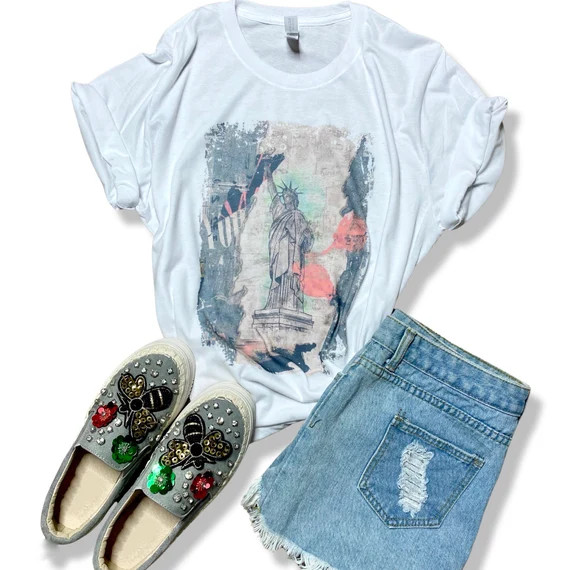 Liberty tee  / Graphic Tee  / T-shirt / Top | Etsy (US)