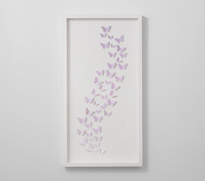 Butterfly Shadowbox Art | Pottery Barn Kids