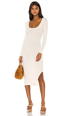 L'Academie Nessa Sweater Dress in Cream from Revolve.com | Revolve Clothing (Global)