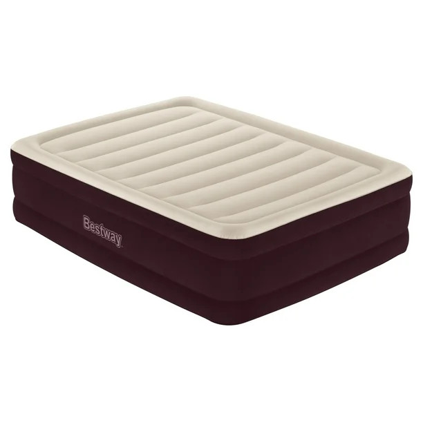 Bestway Maroon 20 inch Queen Air Mattress with Built-in Pump - Walmart.com | Walmart (US)