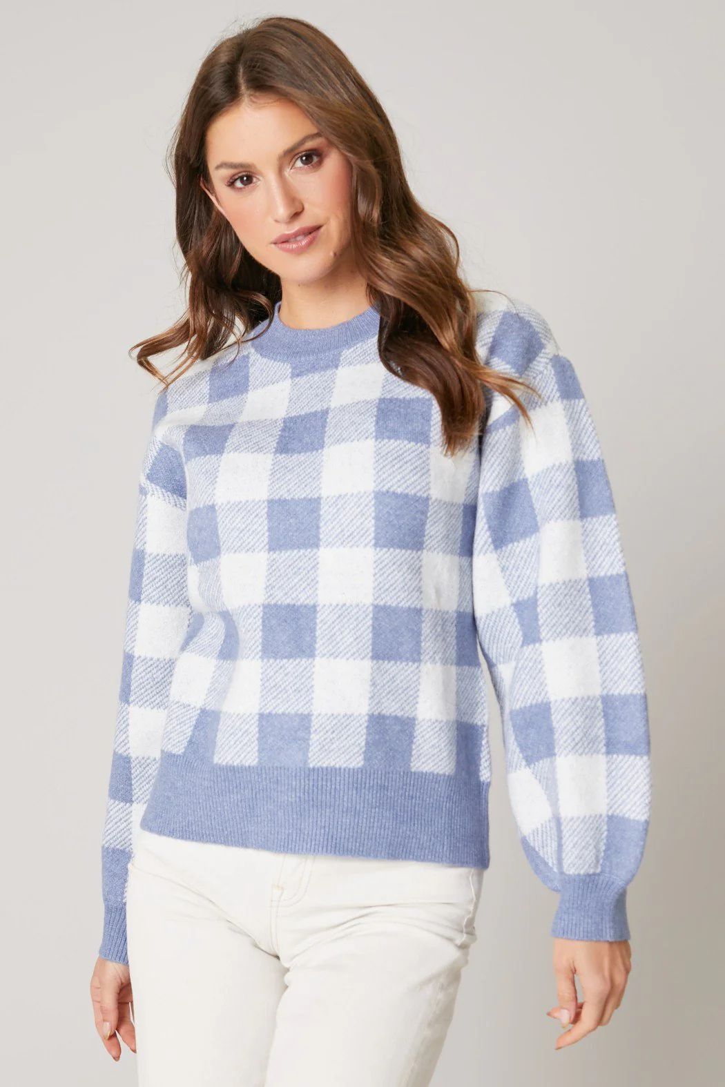 Farewell Gingham Pullover Sweater | Sugarlips