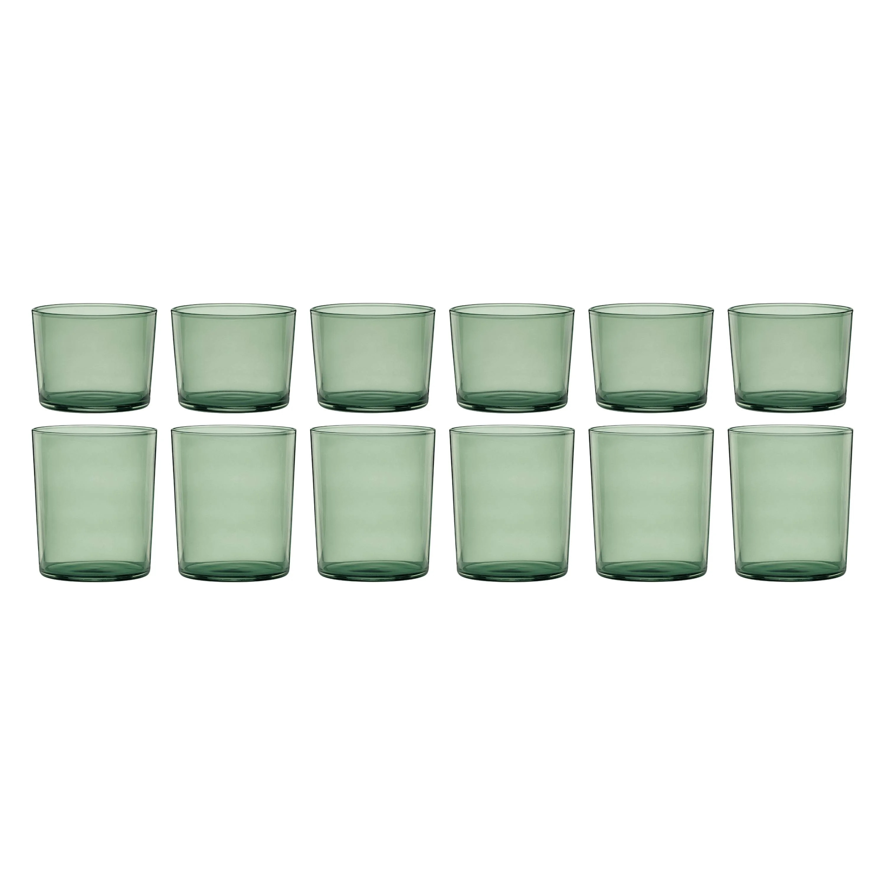Oneida Entertain 365 12-Piece Green Glass Stackables Drinkware Set | Walmart (US)