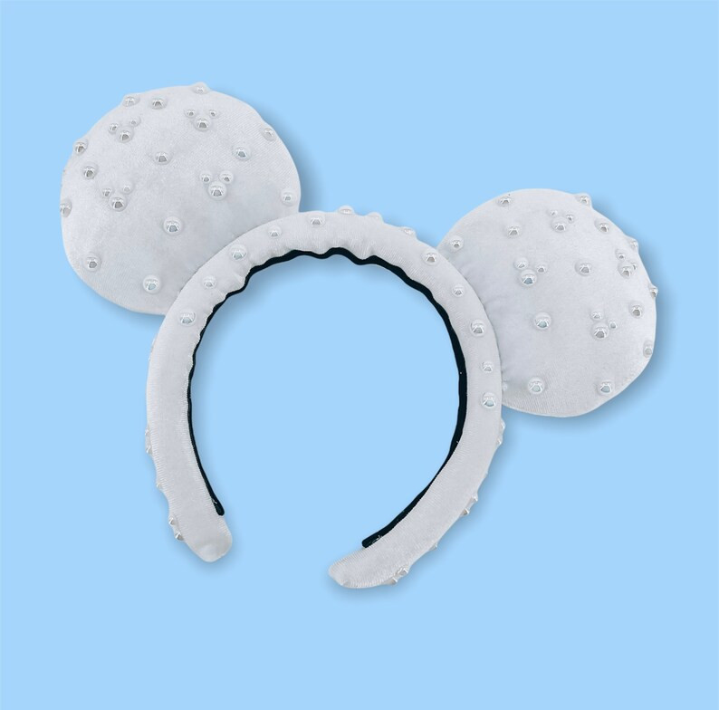 White Padded Pearl Ears | Etsy (US)