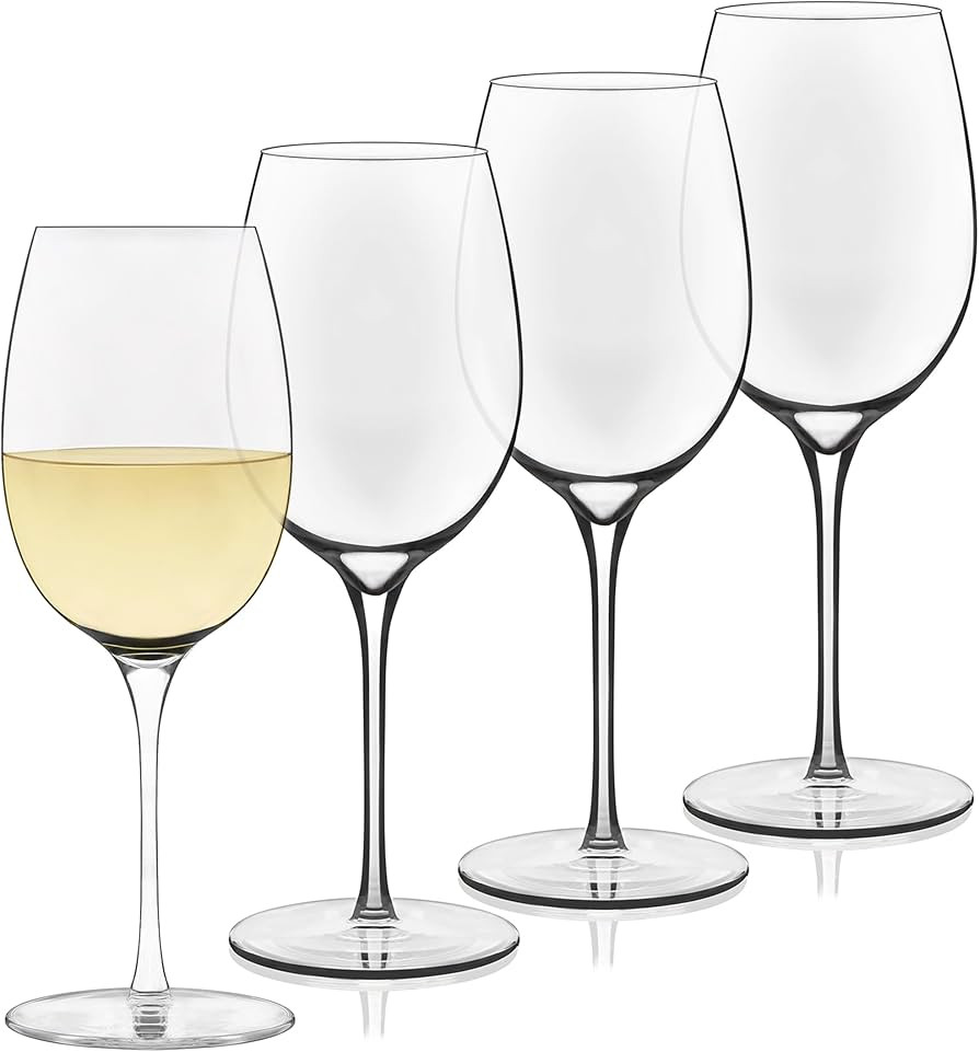 Libbey Signature Kentfield Wine Glasses, 13.25-Ounce, Set of 4, Made in USA, Dishwasher Safe, Cla... | Amazon (US)