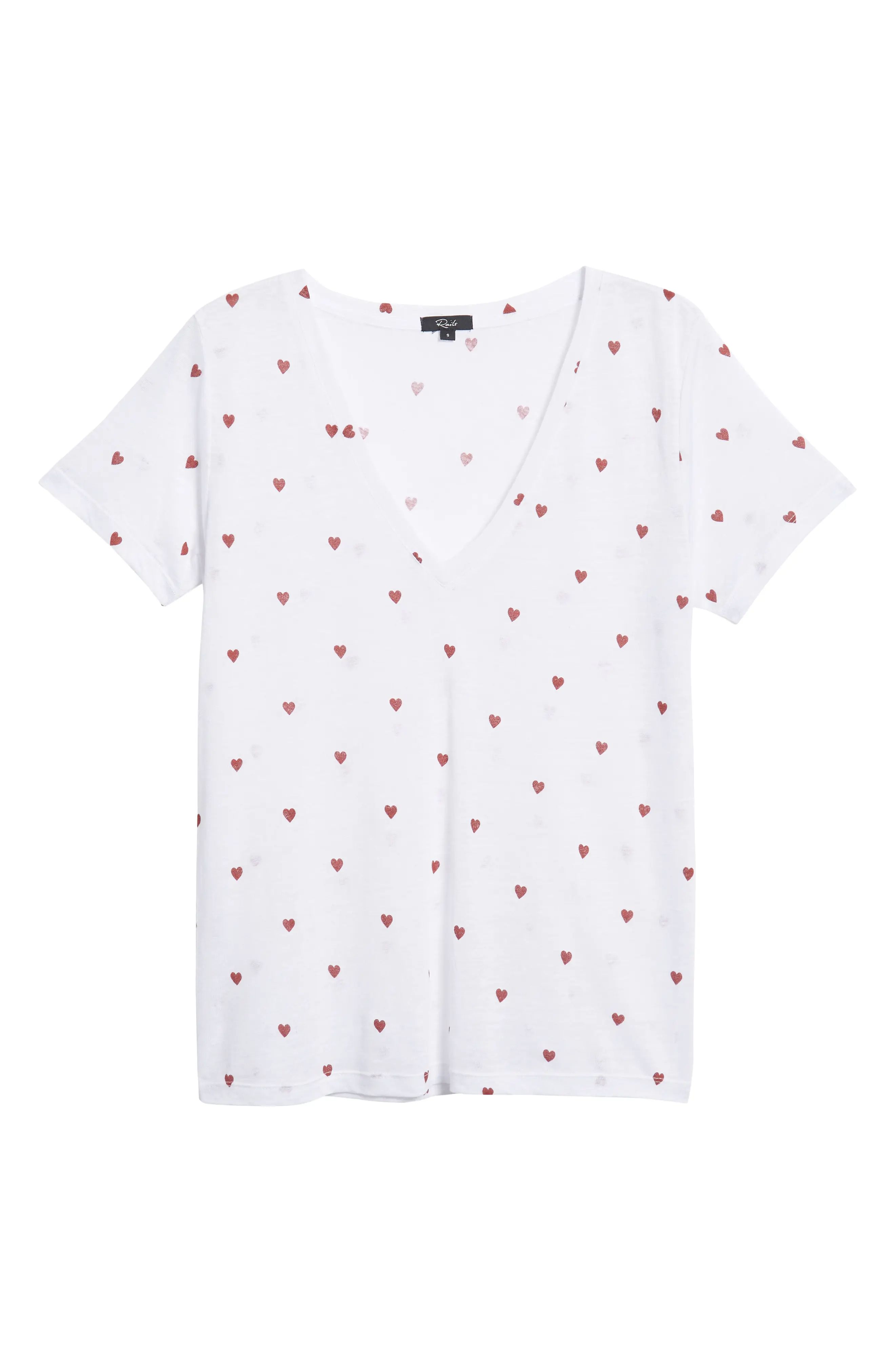 Cara Heart Print Tee | Nordstrom