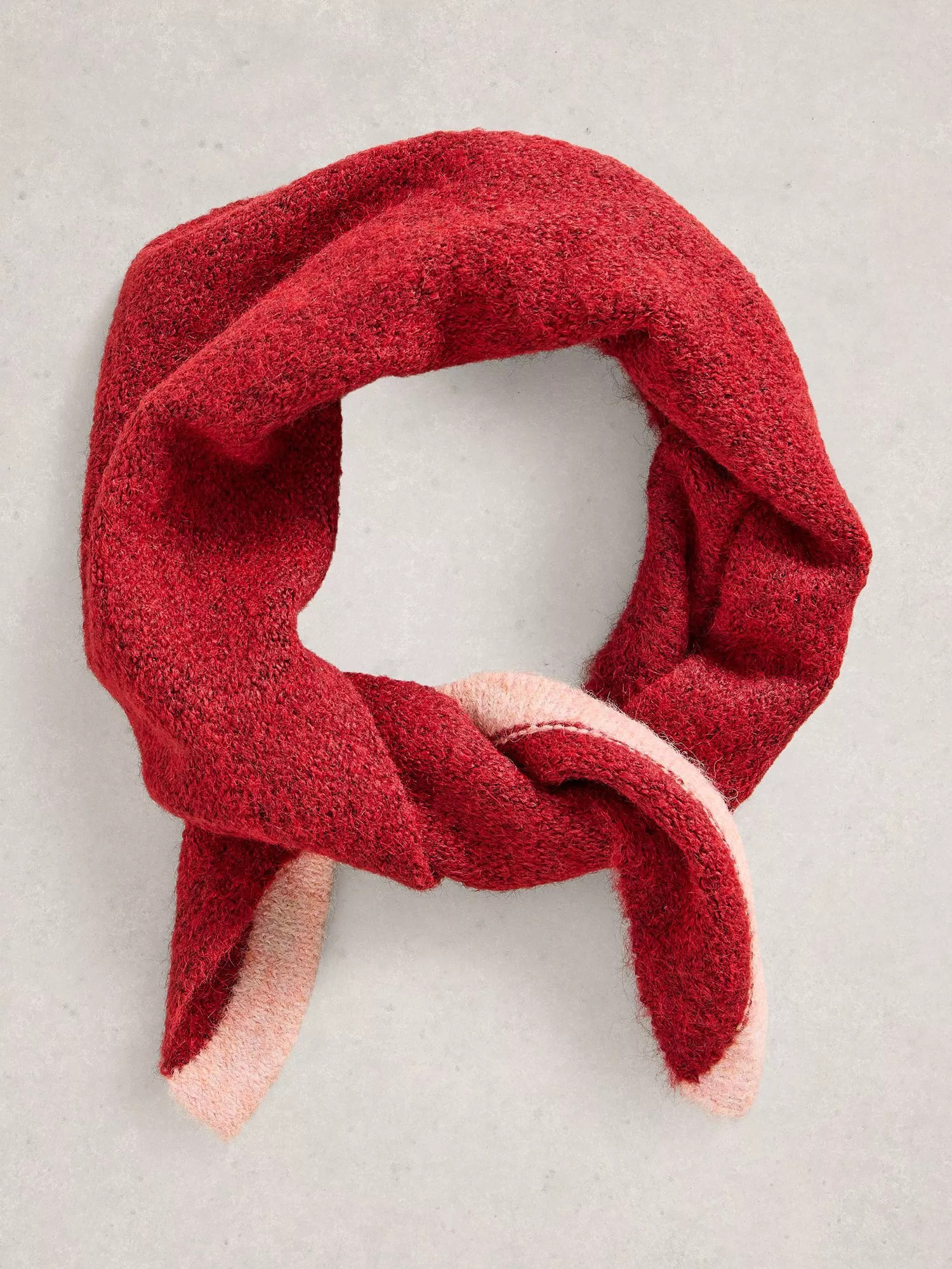 White Stuff Emma Colour Block Knit Triangle Scarf | John Lewis (UK)