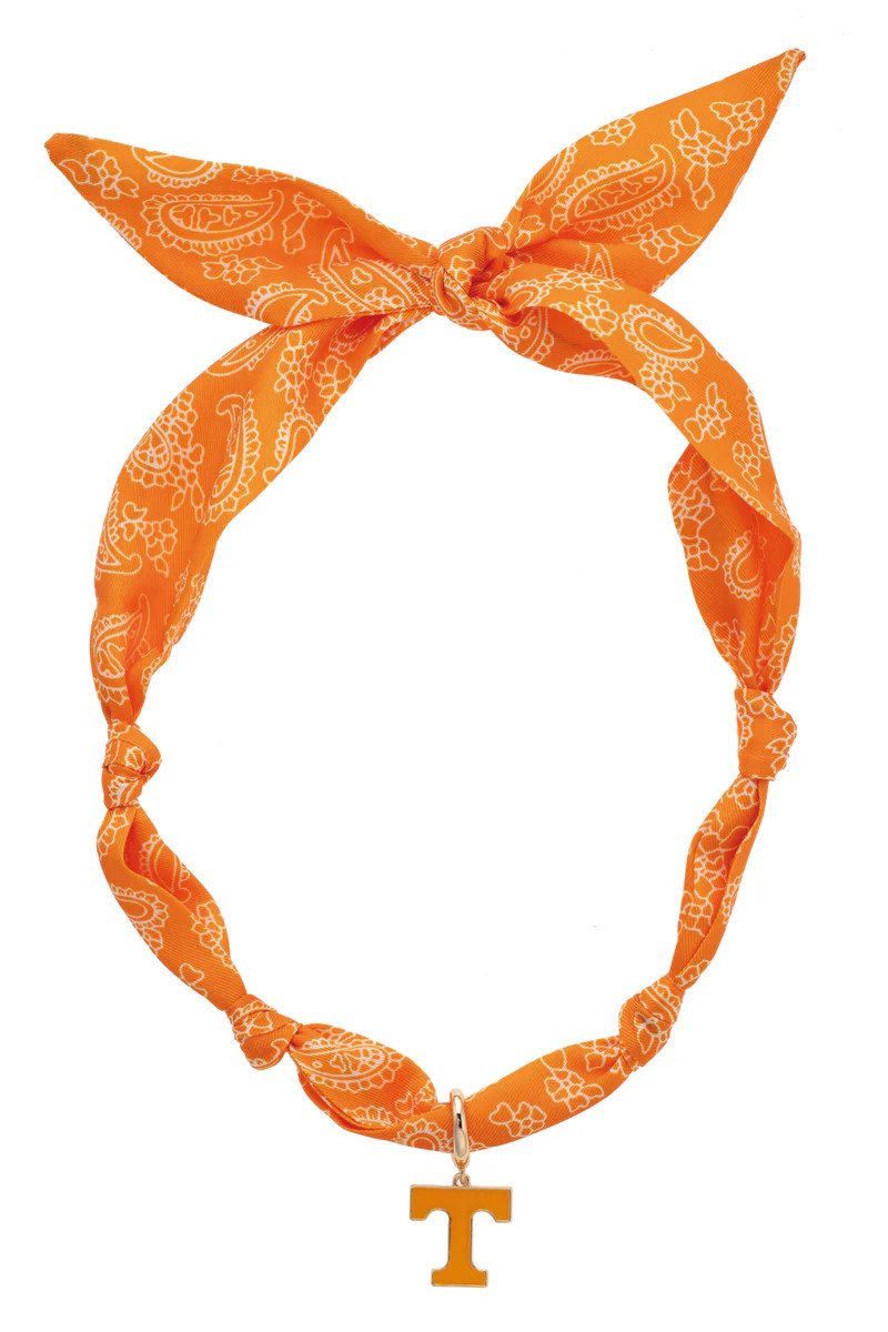 PREORDER 8/29: Tennessee Vols Logo Bandana Scarf Necklace | CANVAS