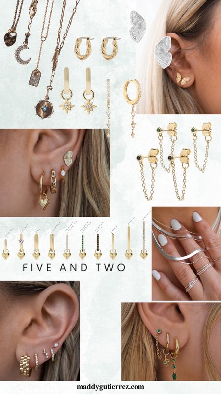 Five and Two jewelry has so many options to make the perfect earring stack. Comes in many colors and hoop options and a ton of their jewelry is under $50 

#LTKStyleTip #LTKSaleAlert