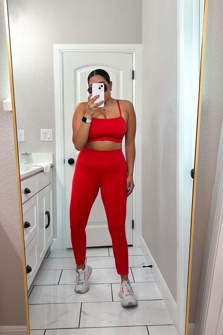 Thursday Workout fit: I’m wearing a medium in both my top and bottoms 

Crz Yoga | Lululemon Dupe | Workout Set | Red Leggings | Amazon Finds | Amazon Activewear | amazon fashion | 

#LTKfitness #LTKstyletip #LTKU